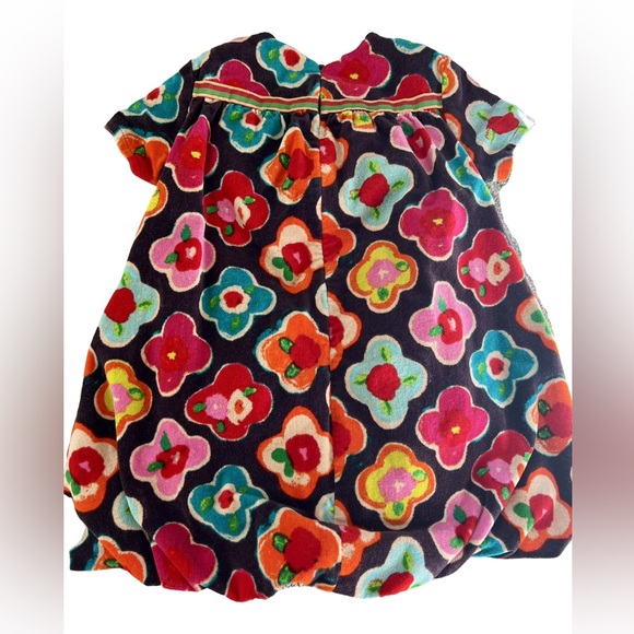 Olily Floral Corduroy Bubble Dress - Picture 3 of 5